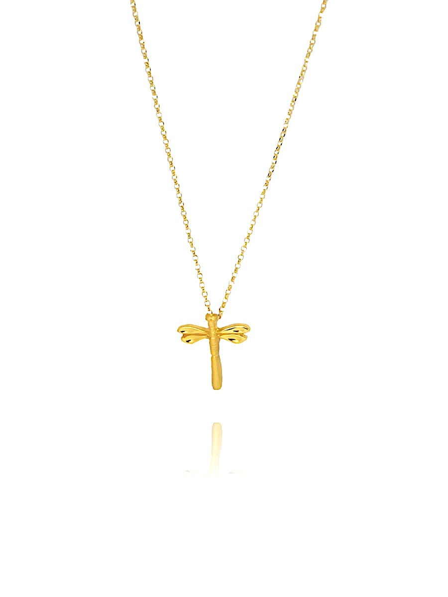Dragonfly in Chain Necklace
