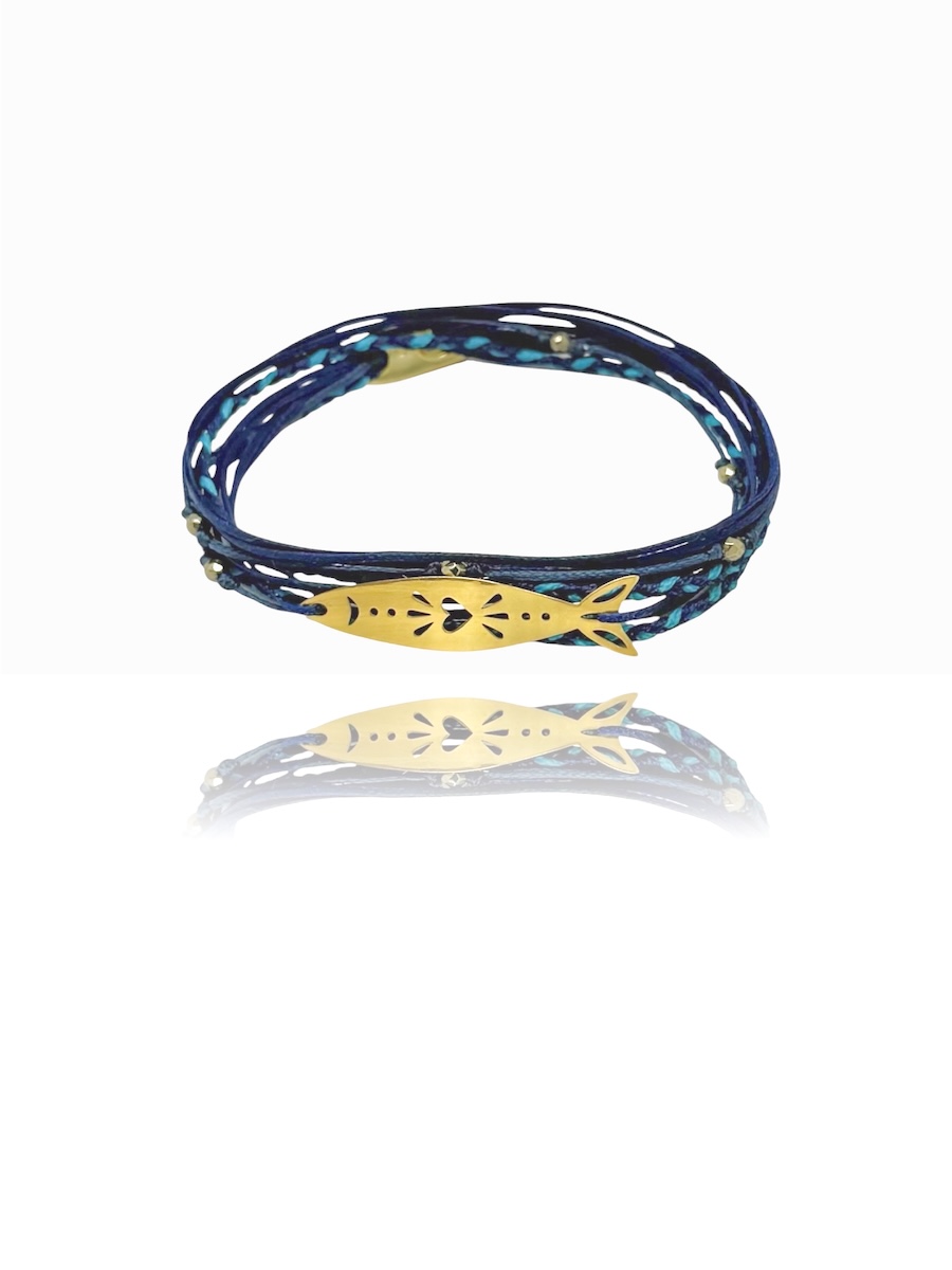 Fish Double Cord Bracelet