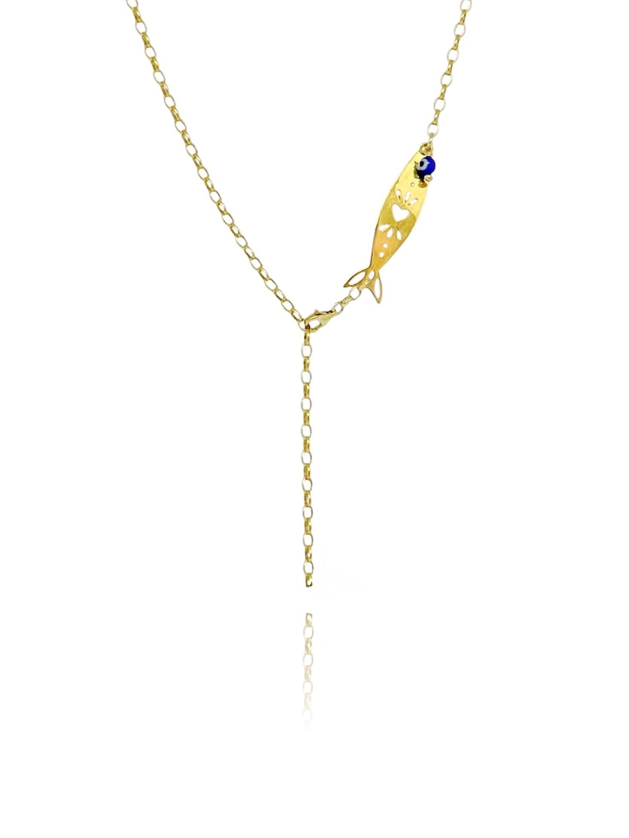 Fish Necklace, Tonia Moraitaki Jewelry, Silver 925, Handcrafted Jewelry, Made in Greece
