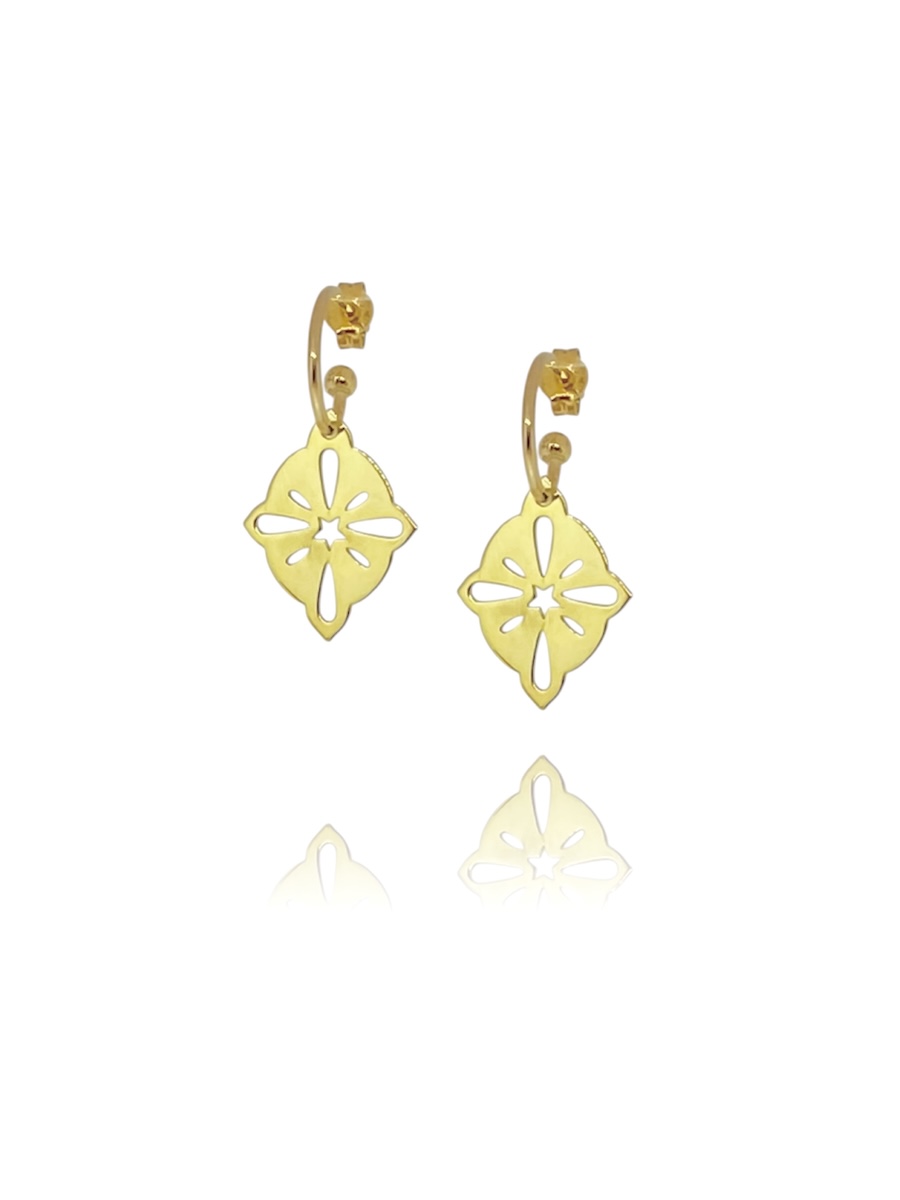 Tonia Moraitaki Jewelry design, Minimal, Elegant, Hoops, Silver Gold Plated