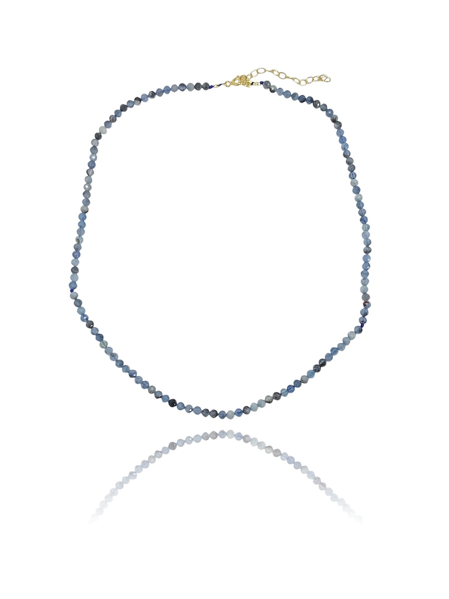 Natural Aqua Marina Gemstone Necklace