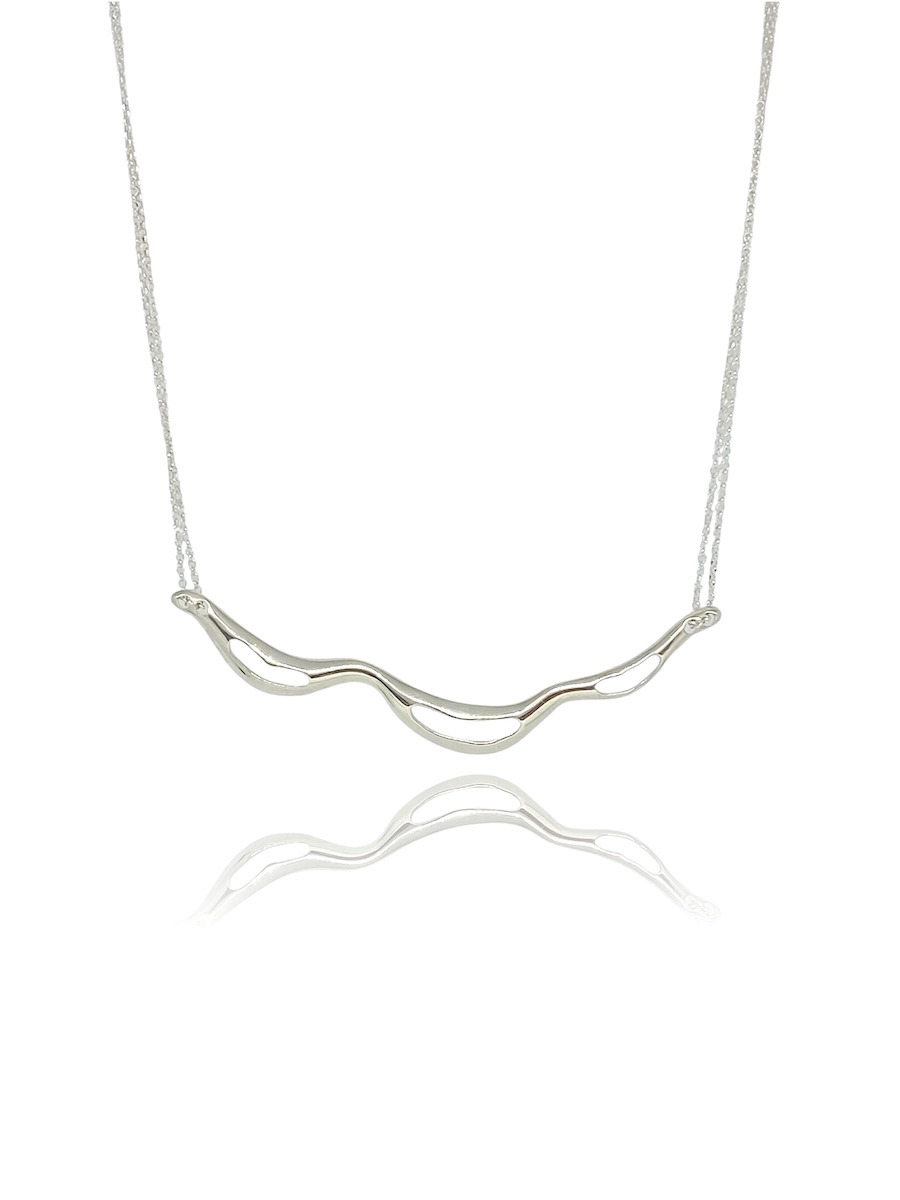 Flow Sterling Silver necklace, Tonia Moraitaki Jewelry
